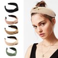 thumbnail image 3 of Diadema Minnieouse tejida a la moda ligera con aro para el pelo para mujer verano Accesorio para el cabello beige, 3 of 6