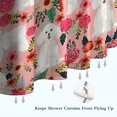 thumbnail image 6 of Bichon Frise Dog and Pioneer Flower Shower Curtain 84"x72" ,Bathroom Decorative Shower Curtains Set with 12 Hooks,Modern Waterproof Washable Shower Curtain, 6 of 6