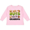 thumbnail image 3 of Inktastic Nuts About My Grandpa Peanut, Almond, Pistachio Boys or Girls Long Sleeve Toddler T-Shirt, 3 of 5