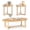 Natural -Set of 3, variant on Costway Nesting Coffee Table Set of 3 Oval Accent Table & Round Sofa Side Table Natural