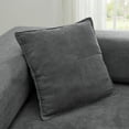 thumbnail image 4 of 108'' Modular Sectional Sofa, L-Shape Chaise Boneless Cloud Couch, Sponge Compression Fold-Out Sofa Bed with Removable Backrest, No Assembly,Grey, 4 of 11