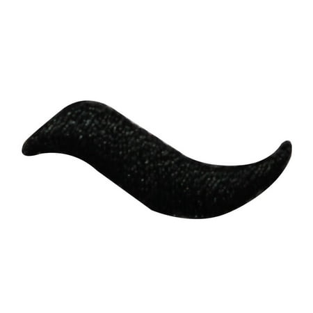 Dash Applique - ID 8779 Lot of 3 Black Squiggle Dash Patch Line Embroidered Iron On Applique