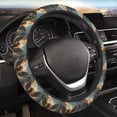 thumbnail image 5 of Rateoe Cloud Rainbow Winged Dog Pattern Elastic Stretch Steering Wheel Cover, Universal 15 inch, Microfiber Breathable , Anti-Slip, Odorless, Easy Carry, 5 of 6