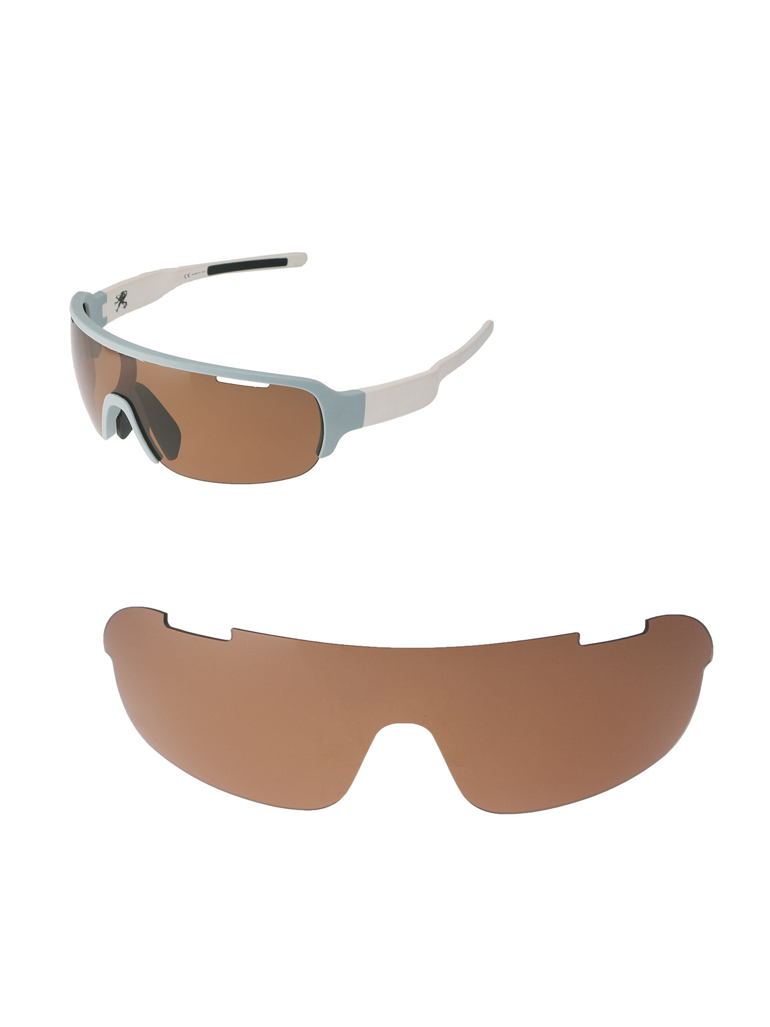 Walleva Polarized Titanium Replacement Lenses For POC Half Blade Sunglasses 