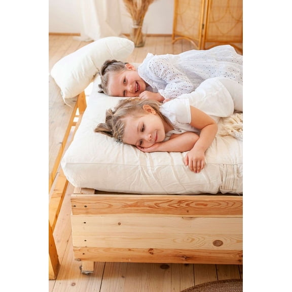 Green Cotton & Wool Dreamton King 6" Mattress, 76x80x6