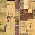thumbnail image 1 of Ahgly Company Indoor Square Patchwork Brown Transitional Area Rugs, 8' Square, 1 of 4