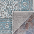 thumbnail image 4 of 5.25' x 7.5' Floral Indoor Outdoor Area Throw Rug - Blue and Gray, 4 of 4