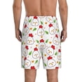 thumbnail image 2 of Balery Chicken And Plant Men's Cotton Knit Pajama Shorts Waistband & Pockets,Short Pajama Pants-Large, 2 of 8