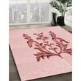 thumbnail image 2 of Ahgly Company Indoor Round Patterned Light Rose Pink Area Rugs, 6' Round, 2 of 6