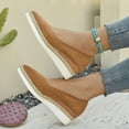 thumbnail image 6 of uvwlwu Casual Shoes for Women Stylish Shoes Newest Comfortable Suede Wedge On Pointed Toe Espadrille For Everyday Use, 6 of 9