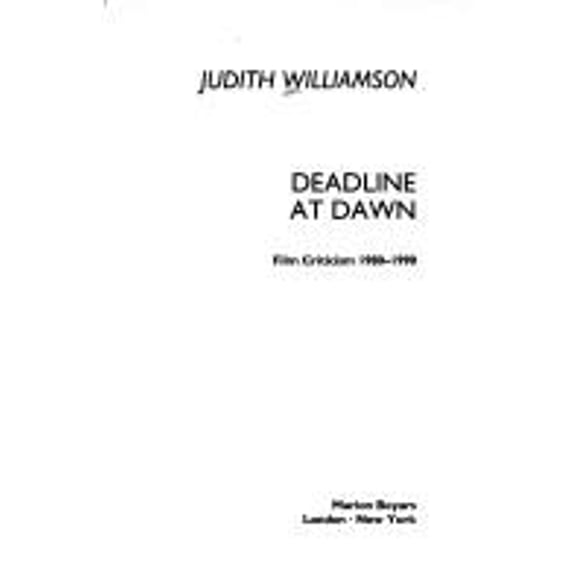 Pre-Owned Deadline at Dawn : Film Criticism 1980-1990