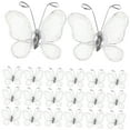thumbnail image 5 of Minkissy 50Pcs White Glittering Butterfly for Wedding Invitations Embellishment, 5 of 8