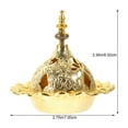 thumbnail image 2 of RUNROTOO Censer Decorative Aroma Burner Golden Alloy for Sauna 1Set, 2 of 5