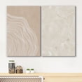 thumbnail image 3 of IDEA4WALL Adhesive Canvas Print Wall Art Set White Tan Wood Tree Ring Silhouette Collage Wall Decor Bohemian Nature Botanical Illustration Artwork for Living Room, Bedroom, Office - Canvas 24"x36"x2, 3 of 5