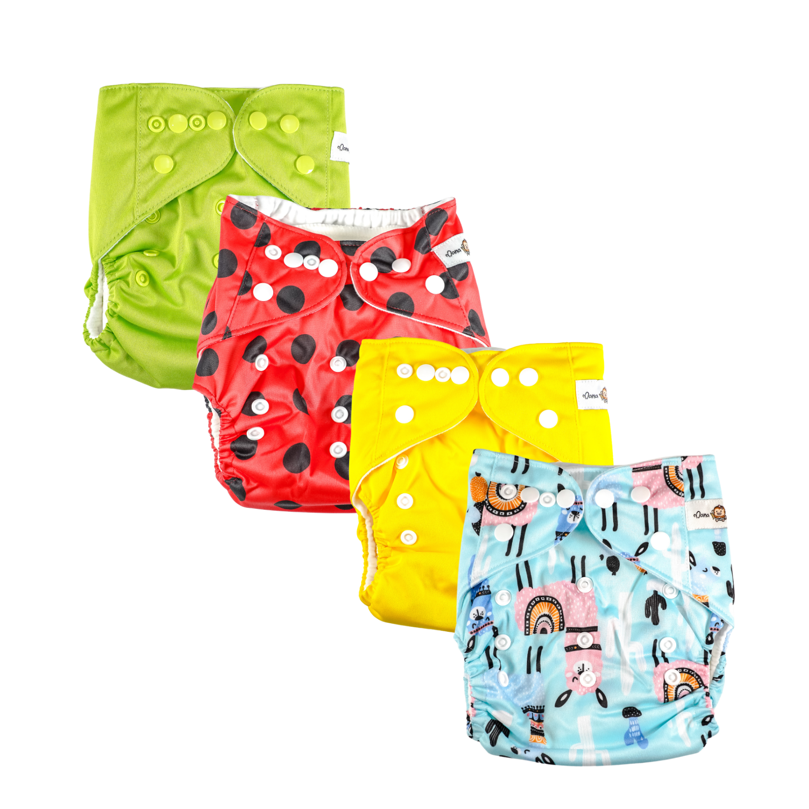 Dana Banana Baby Cloth Diaper 4 Pack Spring