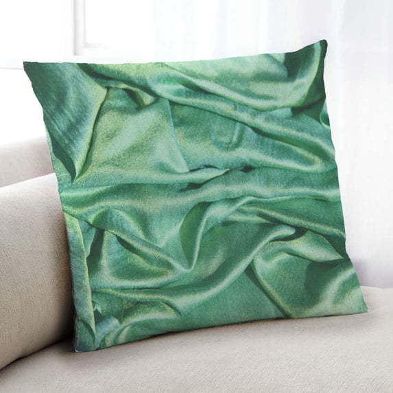 Ahgly Company Color Focus Green Indoor Throw Pillow, 18 inch by 18 inch