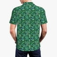 thumbnail image 5 of Rocae Monstera Leaves for Men's Short Sleeve Polo Shirt, Quick Drying Performance Moisture Wicking Sports Men's Golf Shirt Small, 5 of 9