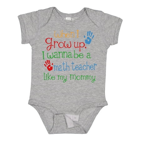 

Inktastic Math Teacher Like Mommy Gift Baby Boy or Baby Girl Bodysuit