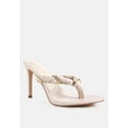 thumbnail image 2 of Melodrama Stiletto Heel Braided Thong Sandals, 2 of 10