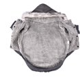 thumbnail image 5 of Zhuge Gabardina con capucha cálida para perros, chaqueta tipo parka cortavientos para clima frío (talla S, gris y negro), 5 of 5