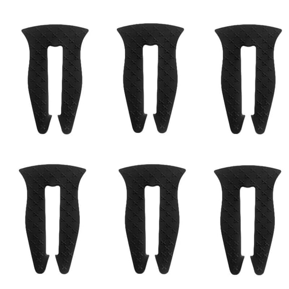 6 Pack Home Child Safety Stove Knob Locks, Durable Oven Range Guard Covers, Anti-Accidental Touch Baby Proof Protector (Black)