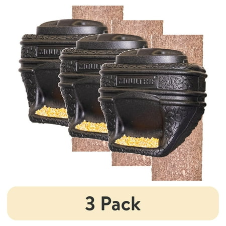 (3 pack) Moultrie 40lb. Feed Bin. - Easy Fill Gravity Feeder - 6 Gallon Capacity