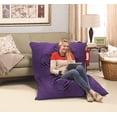 thumbnail image 2 of Puff Original Baggy Sack Suede Purple160 x 130 cm Baggy Puff Original Baggy Sack Suede Purple160 x 130 cm, 2 of 2