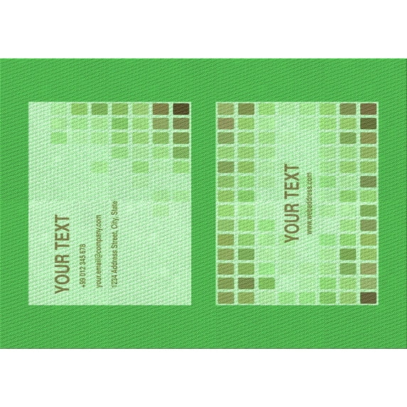 Ahgly Company Indoor Rectangle Patterned Jade Green Area Rugs, 2' x 3'