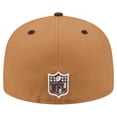 thumbnail image 4 of Men's New Era  Light Brown/Dark Brown Chicago Bears Two-Tone Walnut 59FIFTY Fitted Hat, 4 of 5