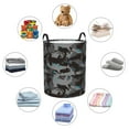 thumbnail image 6 of Laundry Basket, Black camouflage hammerhead shark Laundry Hamper Waterproof Laundry Bag Clothes Hamper Laundry Bin with Handles for Bedroom, Living Room, Kids Room, 6 of 6