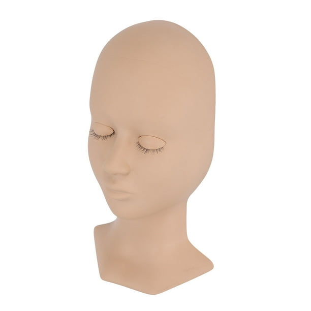 Cabeza de entrenamiento de extensiones de pestañas, Maniquí de entrenamiento de extensiones de pestañas Cabeza de maniquí de párpados reemplazados Cabeza de maniquí de pestañas Diseño fácil de usar