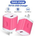 thumbnail image 2 of Charger Blocks,AILKIN USB Wall  Charger 10PCS USB Charger Adapter USB  Charger Block Phone Charger Plug Charging Block Cube Box Brick ,Multicolor, 2 of 9