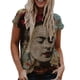 thumbnail image 5 of Qarigey Camiseta de pintura al óleo para mujer, blusa de manga corta con estampado gráfico, cuello , camisa divertida, ropa de moda, sudadera OFSAS-00881 4XL 2Conjunto, 5 of 6