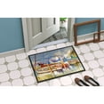 thumbnail image 2 of Carolines Treasures JMK1049JMAT End Stall Sailboats Door Mat Indoor Rug or Outdoor Welcome Mat 24x36 Doormat  36"L x, 2 of 4