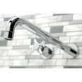 thumbnail image 3 of Kingston Brass KS8041DX Concord Two-Handle Wall Mount Roman Tub Faucet, Polished Chrome, 3 of 7