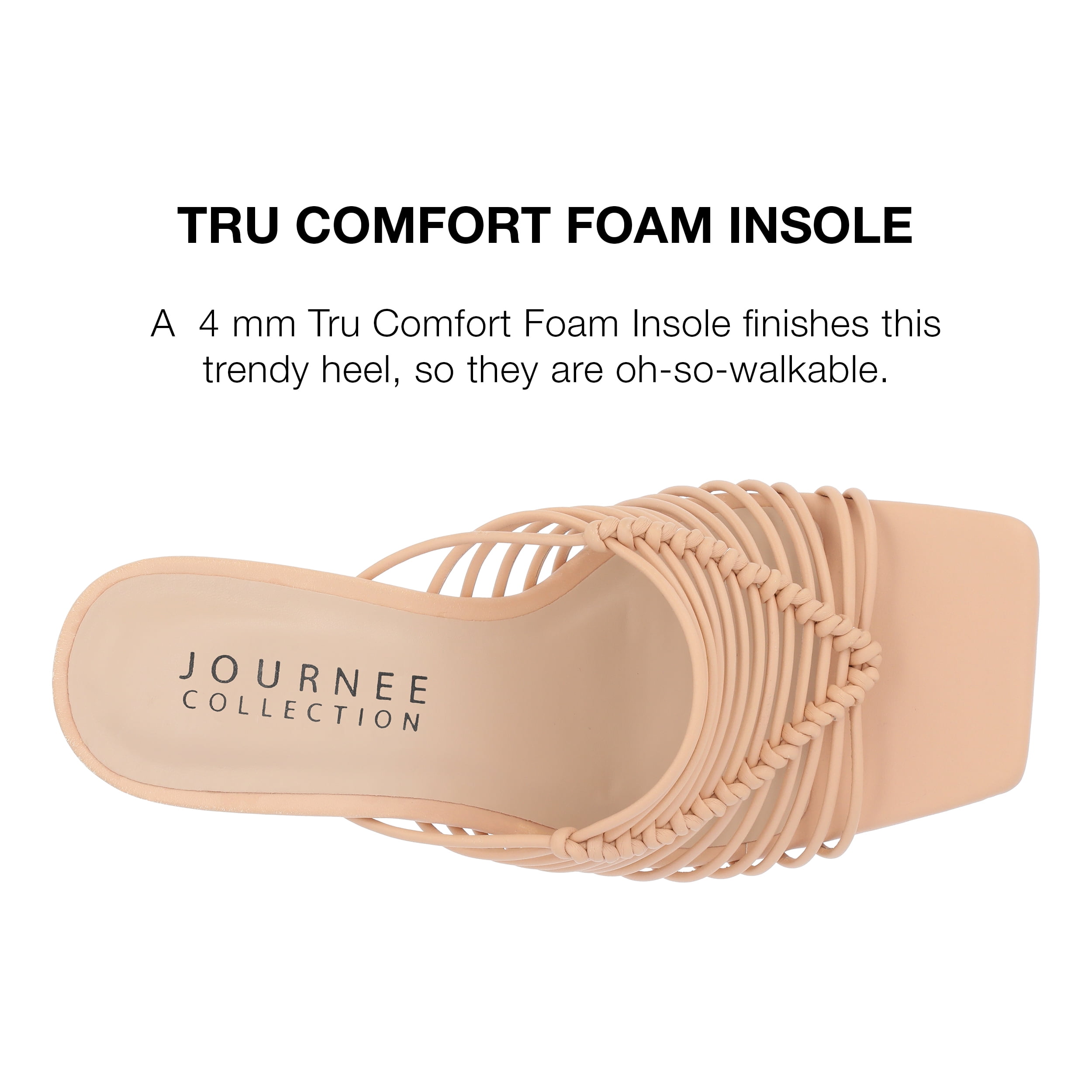Journee Collection Womens Saskia Tru Comfort Foam Mid Heel Open Toe Pumps