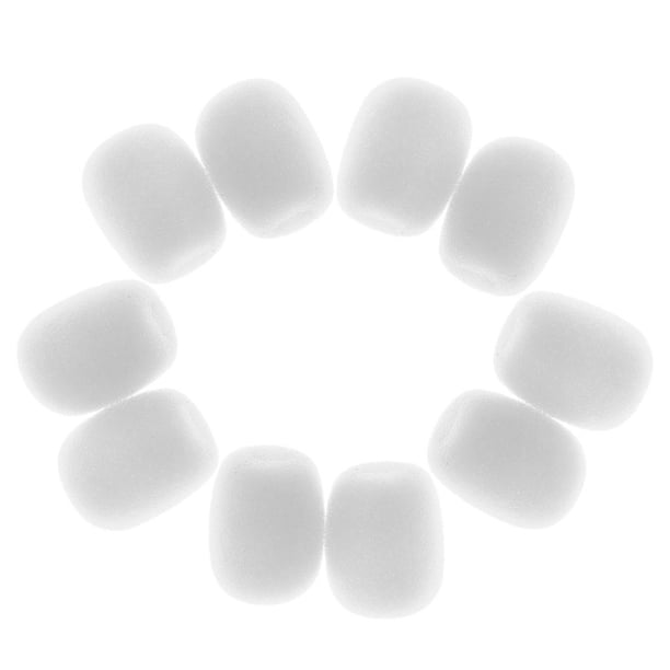 Esponja de micrófono Sunnimix 10 Piezas Cubierta de micrófono Blanco