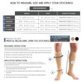 thumbnail image 2 of Truform Knee High Stockings, Open Toe: 15 - 20 mmHg, Black, X-Large, 2 of 7