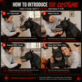 thumbnail image 6 of Hell Hound Monster Muzzle Scary Latex Dog Costume Mask with Realistic Teeth and Adjustable Straps, Halloween Cosplay Accessory for Small Medium and Large Dogs, S-XXL, 6 of 8