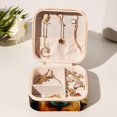 thumbnail image 6 of Bear Portable Square Jewelry Box Organizer for Rings, Earrings, Necklaces, Bracelets - for Girls and Women, 6 of 6