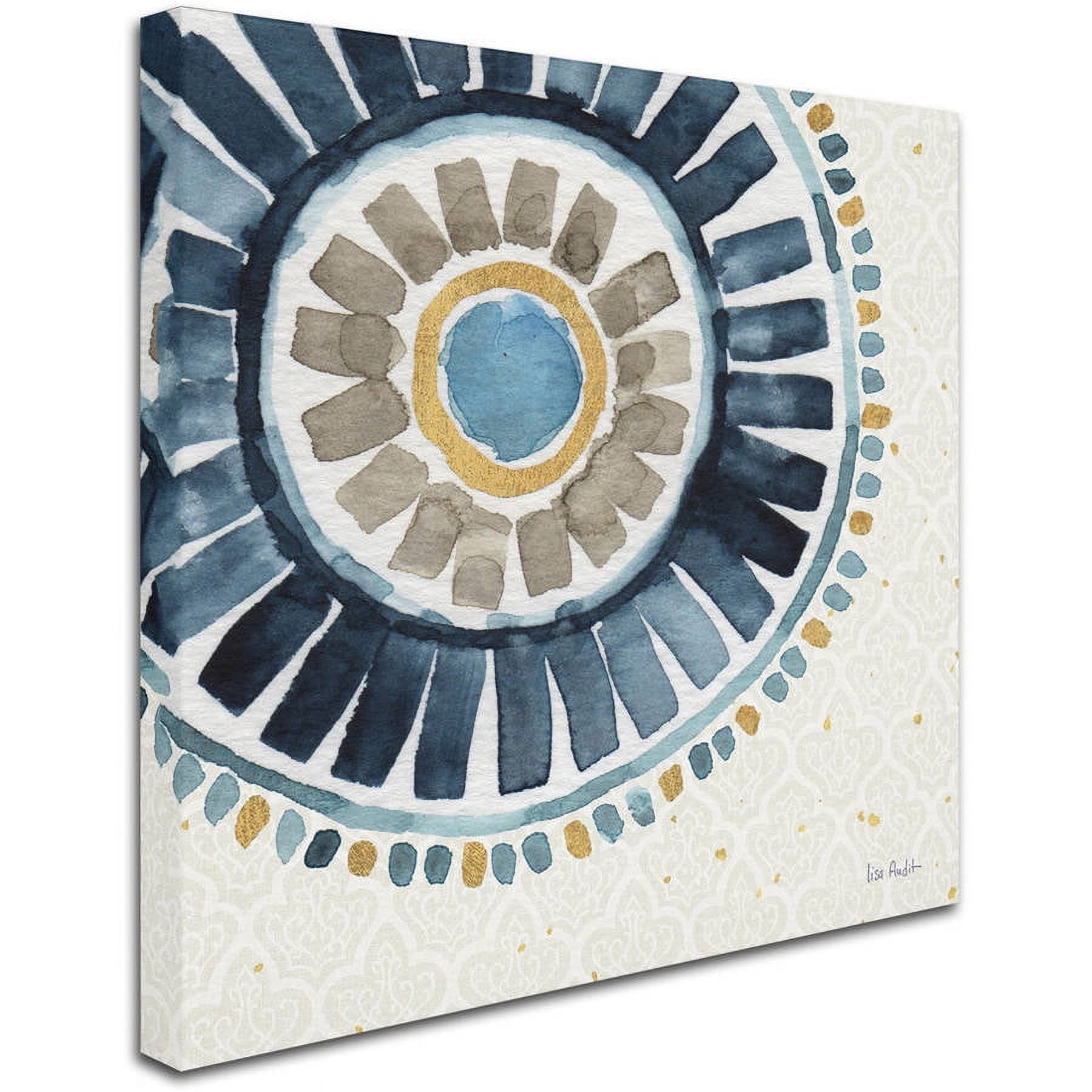 Trademark Fine Art "Indigold XVII" Canvas Art by Lisa Audit