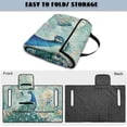 thumbnail image 5 of FUIALDOLG Blue Peacock Golf Cart Seat Cover 51x30 Inch Comfort Golf Cart Seat Towel Blanket,Anti Scratch Foldable Club Car Seat Cover with Storage Pocket,Universal Fit 2 Seats Carts, 5 of 8