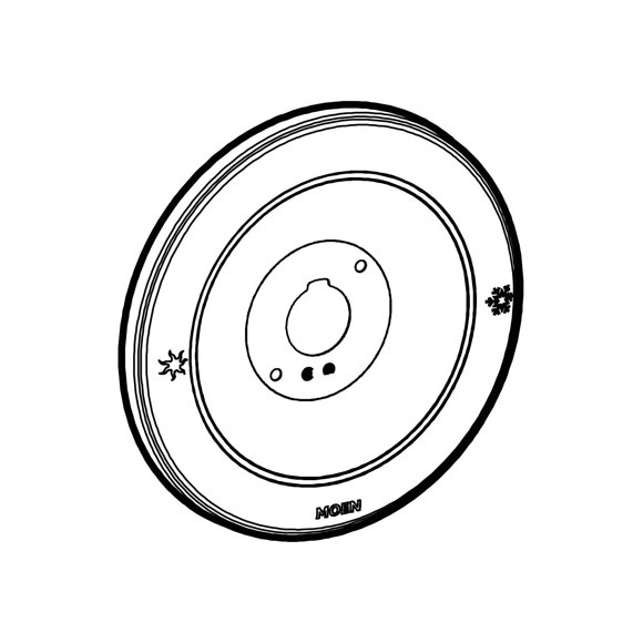 Moen 97577 Monticello Escutcheon for Moentrol Showering valve, Chrome