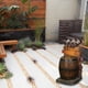 thumbnail image 4 of Botella y barril en miniatura de resina, decoración de fuente de agua para jardín, adornos rústicos para el patio para hogar al shamjiam Botella de vino de resina, 4 of 8
