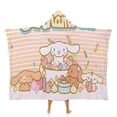 thumbnail image 1 of Cinnamoroll: Canela Manta Capa con Capucha Anti-Bolitas, Manta de Lana Ártica Suave, Manta Portátil de Felpa Ligera y Lujosa, Poncho para Siesta en Casa y Oficina, 100*130cm, 1 of 6