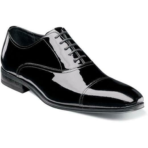 cap toe oxford with tuxedo
