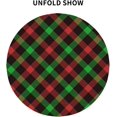 thumbnail image 4 of Christmas Plaid Tablecloth Round 60 Inch Table Cloth Cover Mat Holiday Party Decoration for Dining Room Home Kitchen Picnic, 4 of 6