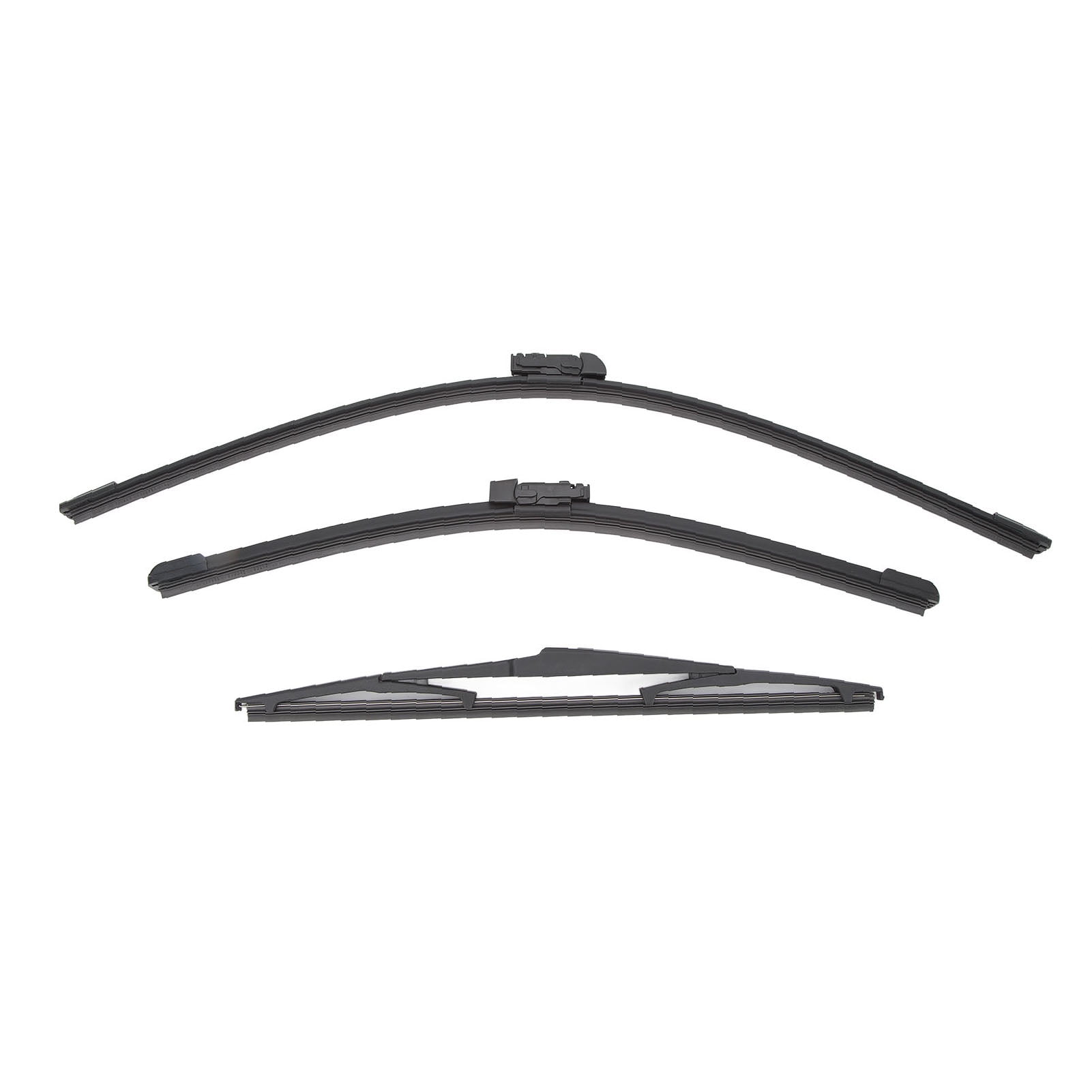Windshield Wipers, Noise Reduction 3Pcs Windshield Wiper Blades Anti Crack  for Car