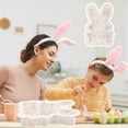 thumbnail image 4 of Costeam 8 Inch Easter Bunny Shaped Cake Mold，Colorful Non Stick Baking Pan for Holiday Dessert and Treat Making, 4 of 6