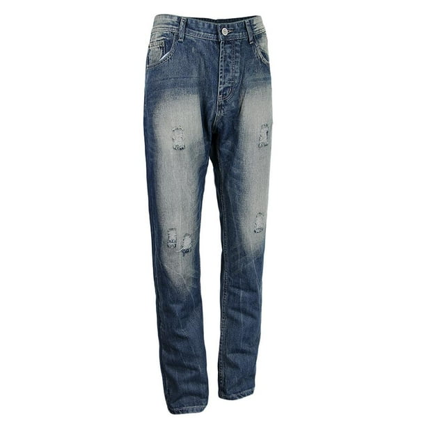Moda para hombre Pantalones con agujeros rasgados y flacos